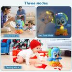 FCQSWHN Baby Toys 6 to 12 Months,Dancing Penguin Infant Crawling Toys for 1 Year Old Boy Girl Early Educational Learning with Lights/Music,Christmas Birthday Gift for 6 9 12 18 Months Kids Toddlers by FCQSWHN