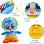 FCQSWHN Baby Toys 6 to 12 Months,Dancing Penguin Infant Crawling Toys for 1 Year Old Boy Girl Early Educational Learning with Lights/Music,Christmas Birthday Gift for 6 9 12 18 Months Kids Toddlers by FCQSWHN