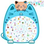 Alphabet Learning Toys for Toddler Kids - Educational Toy Gifts for 1 2 3 4 Year Old Baby Boys Girls, Electronic Interactive Music Talking ABC Poster Wall Chart Birthday Stocking Stuffers for Kid by CHEERFUN