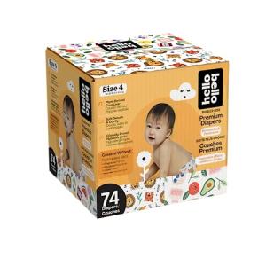 Hello Bello Club Box Diapers -Bolt Babes & Woodland Animals - Size 4 (74ct) from Hello Bello