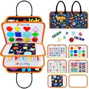 Toddler Busy Board, Montessori Busy Board for Toddlers 3+ Years Old, Sensory Activity Board for Fine Motor Skills, Sensory Board Toys for Toddlers, Educational Preschool Toys for Girls Boys Gift from rosgel