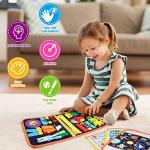 Toddler Busy Board, Montessori Busy Board for Toddlers 3+ Years Old, Sensory Activity Board for Fine Motor Skills, Sensory Board Toys for Toddlers, Educational Preschool Toys for Girls Boys Gift from rosgel