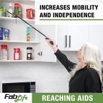 FabLife Reaching Aids for Mobility, Hip Replacement, Knee and Back Surgery, Rehabilitation, Physical Therapy, Recovery Daily Living Aid Grabber Magnetic Reacher Extended Reach with Easy Trigger from FabLife