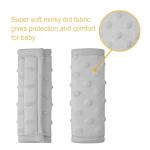 Pro Goleem Car Seat Strap Covers for Babies Soft Car Seat Strap Shoulder Pads for All Car Seats, Stroller, Pushcar, Gray from Pro Goleem