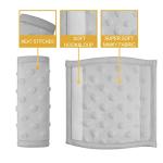 Pro Goleem Car Seat Strap Covers for Babies Soft Car Seat Strap Shoulder Pads for All Car Seats, Stroller, Pushcar, Gray from Pro Goleem