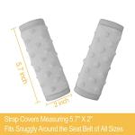 Pro Goleem Car Seat Strap Covers for Babies Soft Car Seat Strap Shoulder Pads for All Car Seats, Stroller, Pushcar, Gray from Pro Goleem