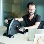 Mini Exercise Bike, himaly Under Desk Bike Pedal Exerciser Portable Foot Cycle Arm & Leg Peddler Machine with LCD Screen Displays by Green Joy