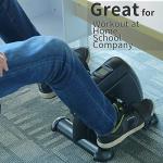 Mini Exercise Bike, himaly Under Desk Bike Pedal Exerciser Portable Foot Cycle Arm & Leg Peddler Machine with LCD Screen Displays by Green Joy