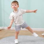 YUEMION Infant Baby Boy Clothes Summer Outfits Short Sleeve T-shirt + Stripe Shorts Toddler Boy Clothes (12M-18M) from 