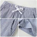 YUEMION Infant Baby Boy Clothes Summer Outfits Short Sleeve T-shirt + Stripe Shorts Toddler Boy Clothes (12M-18M) from 