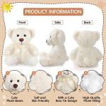 Zhanmai 18 Pcs 14 Inches Bear Stuffed Animals Bear Cute Plush Toys Shaggy Soft Cute Bear for Animal Doll Birthday Party Baby Shower Gender Reveal Decorationsï¼Light Brown, Dark Brown, Whiteï¼ by Zhanmai