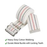 YPC Gait Belt,Transfer and Standing Assist Aid with Metal Buckle for Seniors,Elderly,Caregiver,Therapist,Occupational and Physical Therapy-60"Lx2"W(Neutral with Stripes) by Your Partner Care