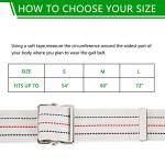 YPC Gait Belt,Transfer and Standing Assist Aid with Metal Buckle for Seniors,Elderly,Caregiver,Therapist,Occupational and Physical Therapy-60"Lx2"W(Neutral with Stripes) by Your Partner Care