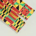 Mubineo Toddler Baby Girl Boy 2pcs African Print Outfits Kente Dashiki Clothes T Shirts Pant Sets (Black Yellow, 3 Years) from 