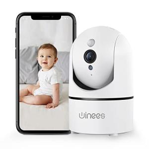 winees Baby Monitor, 1080P Indoor Camera with Audio and Night Vision, WiFi Surveillance Camera Security Home Dog Pet Monitor with App, Motion Sensor Detection 2 Way Audio WiFi Alexa Camera from winees