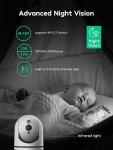winees Baby Monitor, 1080P Indoor Camera with Audio and Night Vision, WiFi Surveillance Camera Security Home Dog Pet Monitor with App, Motion Sensor Detection 2 Way Audio WiFi Alexa Camera from winees