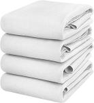 Utopia Bedding (Pack of 4) Waterproof Incontinence Pads Quilted Washable & Absorbent Bed Pad for Adults and Kids 34 x 36 inches (White) from Utopia Bedding