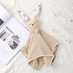 Bonnie The Bunny Security Blanket Soft Baby Lovey Unisex Lovie Baby Gifts for Newborn Boys and Girls Baby Snuggle Toy Baby Bunny Stuffed Animal 16 Inch Cream by Sweet Lilye