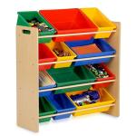Honey-Can-Do Kids Toy Organizer and Storage Bins, Natural/Primary by Honey-Can-Do