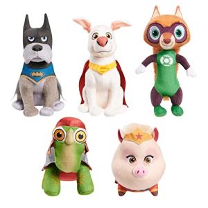 Just Play DC Super-Pets Small Plush 5-Piece Set Stuffed Animals, Kids Toys for Ages 3 Up, Amazon Exclusive from Just Play