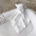 Baby Aspen Bedtime Blessings Lamb Lovie for Babies Security Blanket, Rattle, Newborn Baby Toy, White from Baby Aspen