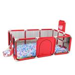 Gaorui Large Kids Baby Ball Pit - Portable Indoor Outdoor Baby Playpen Toddlers Children Safety Play Yard Fun Activities Popular Toys (Not Includes Balls) (Red) from Gaorui E-Commerce Co., Ltd