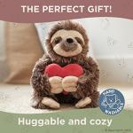 Bearington Lil' Simon Love Plush Sloth Stuffed Animal with Heart, 6.5 Inches from Bearington Collection