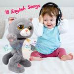 gebra Plush Toys Talking Cat Stuffed Animals for Baby Toddler Boys and Girls, 14" from gebra