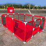 Gaorui Large Kids Baby Ball Pit - Portable Indoor Outdoor Baby Playpen Toddlers Children Safety Play Yard Fun Activities Popular Toys (Not Includes Balls) (Red) from Gaorui E-Commerce Co., Ltd