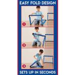 Franklin Sports Indoor Mini Goal Sports Set - 3 in 1 Kids Indoor Goal Set - Indoor Mini Floor Hockey, Knee Hockey, and Mini Soccer Set for Kids from Franklin Sports