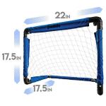 Franklin Sports Indoor Mini Goal Sports Set - 3 in 1 Kids Indoor Goal Set - Indoor Mini Floor Hockey, Knee Hockey, and Mini Soccer Set for Kids from Franklin Sports