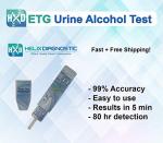 ETG Urine Alcohol Test - at Home Alcohol Urine Dip Detects 80 hrs (10Pack) HD ETG New Product Launch Sale from Helix Diagnostic