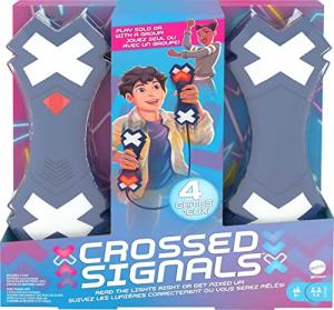 Mattel Games Crossed Signals Electronic Game with Pair of Talking Light Wands, Play Solo or with Up to 4 Players, Move Wands Up, Down or Shake, Gift for 8 Year Olds & Up [Amazon Exclusive] from Mattel