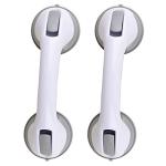 2 Pack Grab Bars for Bathroom, Shower Handle, Handicap Grab Bars, Shower Grab Bar, Good Grip & Suction Heavy Duty Safety Support Non Slip Tool-Free Installation - ONLY for Tiles Glass & Hard Plastic by ZALIK