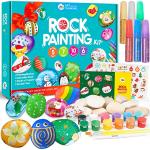 Jar Melo Rock Painting Kit; Holiday Kids Craft Rock Art, Rocks for Painting, Arts and Crafts Kit for Kids, Art Supplies for Painting Rocks, Birthday or Holiday Gift from NINGBO GUDONG CREATIVITY TECHNOLOGY CO.,LTD
