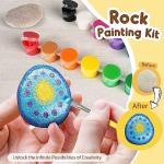 Jar Melo Rock Painting Kit; Holiday Kids Craft Rock Art, Rocks for Painting, Arts and Crafts Kit for Kids, Art Supplies for Painting Rocks, Birthday or Holiday Gift from NINGBO GUDONG CREATIVITY TECHNOLOGY CO.,LTD