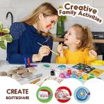 Jar Melo Rock Painting Kit; Holiday Kids Craft Rock Art, Rocks for Painting, Arts and Crafts Kit for Kids, Art Supplies for Painting Rocks, Birthday or Holiday Gift from NINGBO GUDONG CREATIVITY TECHNOLOGY CO.,LTD