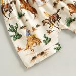 Muasaaluxi Western Baby Boy Clothes Sleeveless Cow Print Tank Top T-Shirt Shorts Bottoms 2Pcs Summer Clothes 0-3T (Caramel, 12-18 Months) by Muasaaluxi