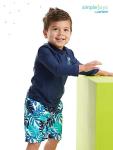 Simple Joys by Carter's Baby Boys' Assorted Rashguard Set, Navy, Tropical, 3-6 Months from Carter's Simple Joys - Private Label