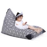 Jorbest Stuffed Animal Storage Bean Bag Chair for Kids and Adults. Premium Canvas Stuffie Seat - Cover ONLY ( Grey with White Arrows 200L/52 Gal ) by Jorbest