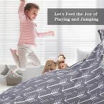 Jorbest Stuffed Animal Storage Bean Bag Chair for Kids and Adults. Premium Canvas Stuffie Seat - Cover ONLY ( Grey with White Arrows 200L/52 Gal ) by Jorbest