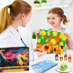 Water Marbling Paint for Kids - Arts and Crafts for Girls & Boys Crafts Kits Ideal Gifts for Kids Age 3-5 4-8 8-12 by Coodoo