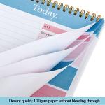 To Do List Notepad - Daily Planner Notepad Undated 52 Sheets Tear Off, 6.5" x 9.8" Checklist Productivity Organizer with Hourly Schedule for Tasks from 