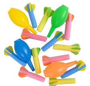 Rhode Island Novelty 3.5 Inch Foam Rocket Launcher One Dozen Per Order by rin novelty