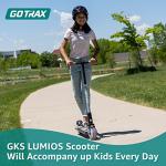 Gotrax GKS LUMIOS Electric Scooter Kick Scooter for Kids Teens (Gray), Small by GOTRAX