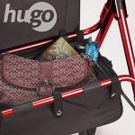 Hugo Mobility 700-961 Elite Rollator Walker with Seat, Backrest and Saddle Bag, Garnet Red by Hugo Mobility
