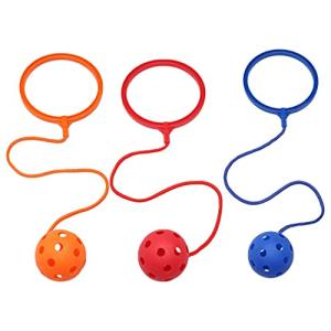 Toyvian 3Pcs Jump Leg Swing Ball Skip Jump Rope Ankle Ring Swingball Hopper Toy for Kids Recess and Adult Sports Game ( Random Color ) from Toyvian