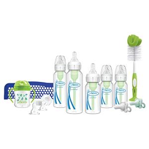 Dr. Brown's Options+ Anti-Colic Baby Bottle First Year Feeding Gift Set with Baby Bottle Brush, Dishwasher Bag and HappyPaci Pacifier from Dr. Brown's
