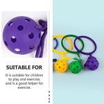 Toyvian 3Pcs Jump Leg Swing Ball Skip Jump Rope Ankle Ring Swingball Hopper Toy for Kids Recess and Adult Sports Game ( Random Color ) from Toyvian