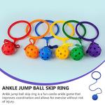 Toyvian 3Pcs Jump Leg Swing Ball Skip Jump Rope Ankle Ring Swingball Hopper Toy for Kids Recess and Adult Sports Game ( Random Color ) from Toyvian